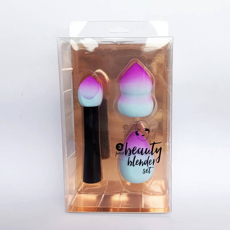 SPONGO SOFT MAKEUP SPONGE SET OF 3 GRADIANT MARBLE