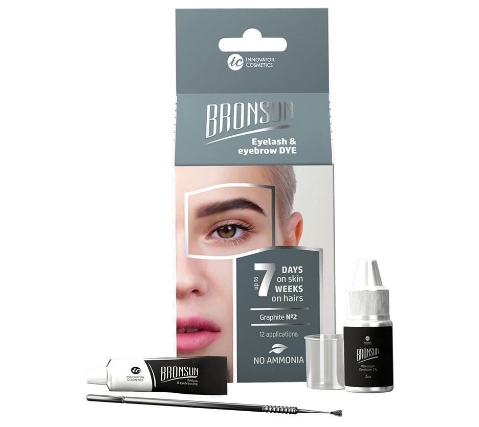 Bronsun Hybrid Dye Lash & Brow Trial Kit - Graphite #2