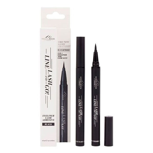 Modelrock LINE-LASH & GO 2-in-1 Eyeline + Lash Adhesive Pen - 'BLACK'