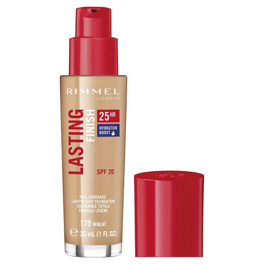 Rimmel London Lasting Finish 25HR Hydration Boost Full Coverage Lightweight Foundation SPF 20